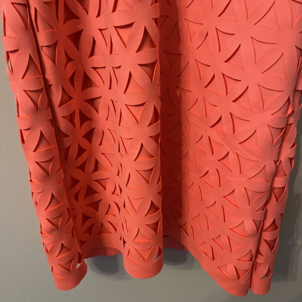 Lilly Pulitzer Dress Pink Sun Ray Daisy Laser Cut Scuba Neoprene Shift Dress XS - Picture 6 of 8